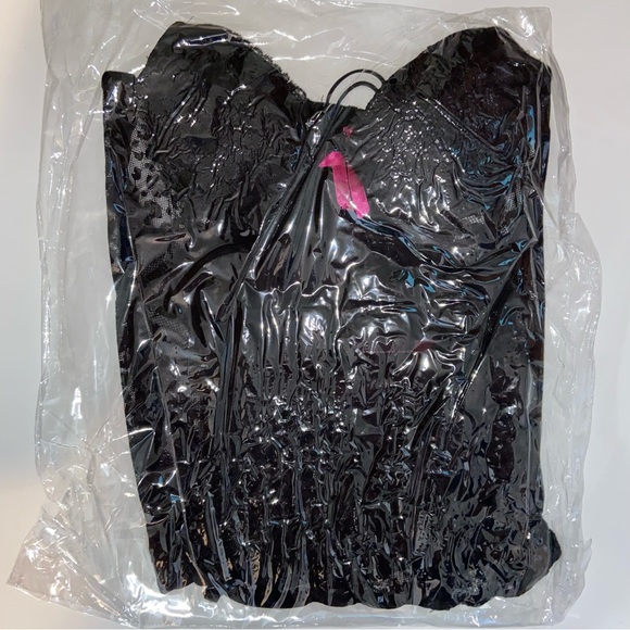 NWT Seven ‘til Midnight Black Bustier and Thong - Size 3X/4X - Picture 5 of 7